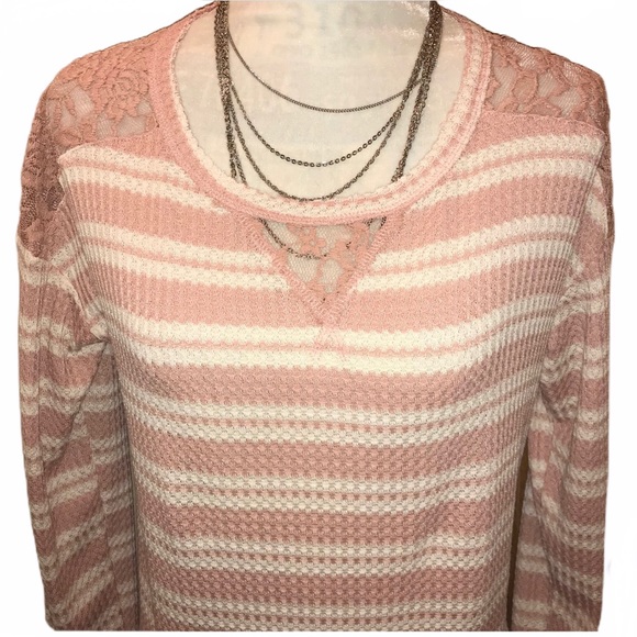 NWT Como Blu French Terry Striped Top - Back to School - Comfy Casual Fall - M L - Picture 5 of 16